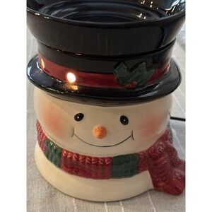 Scentsy Bluster Snowman Holiday Collection Full Size Wax Melt Warmer Retired